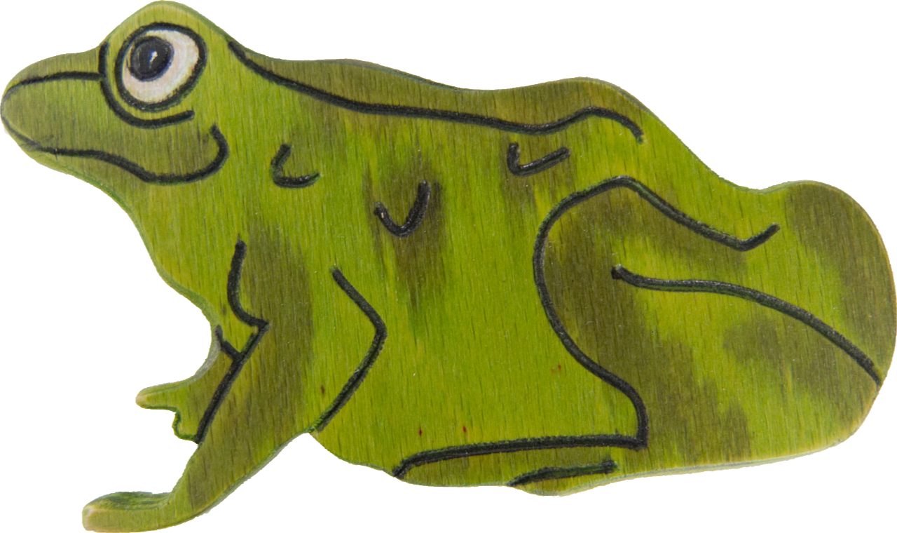 holzfigur frosch